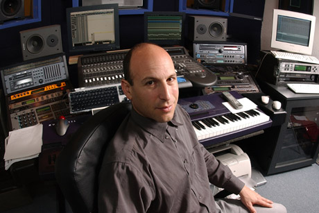 Inon Zur April 1, 2003; Sherman Oaks, CA, USA; Composer Inon Zur in his home studio.(©) Copyright 2003 by Vaughn Youtz.