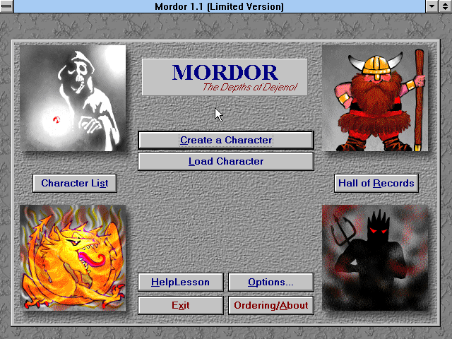 Mordor the depths of Dejenol logo