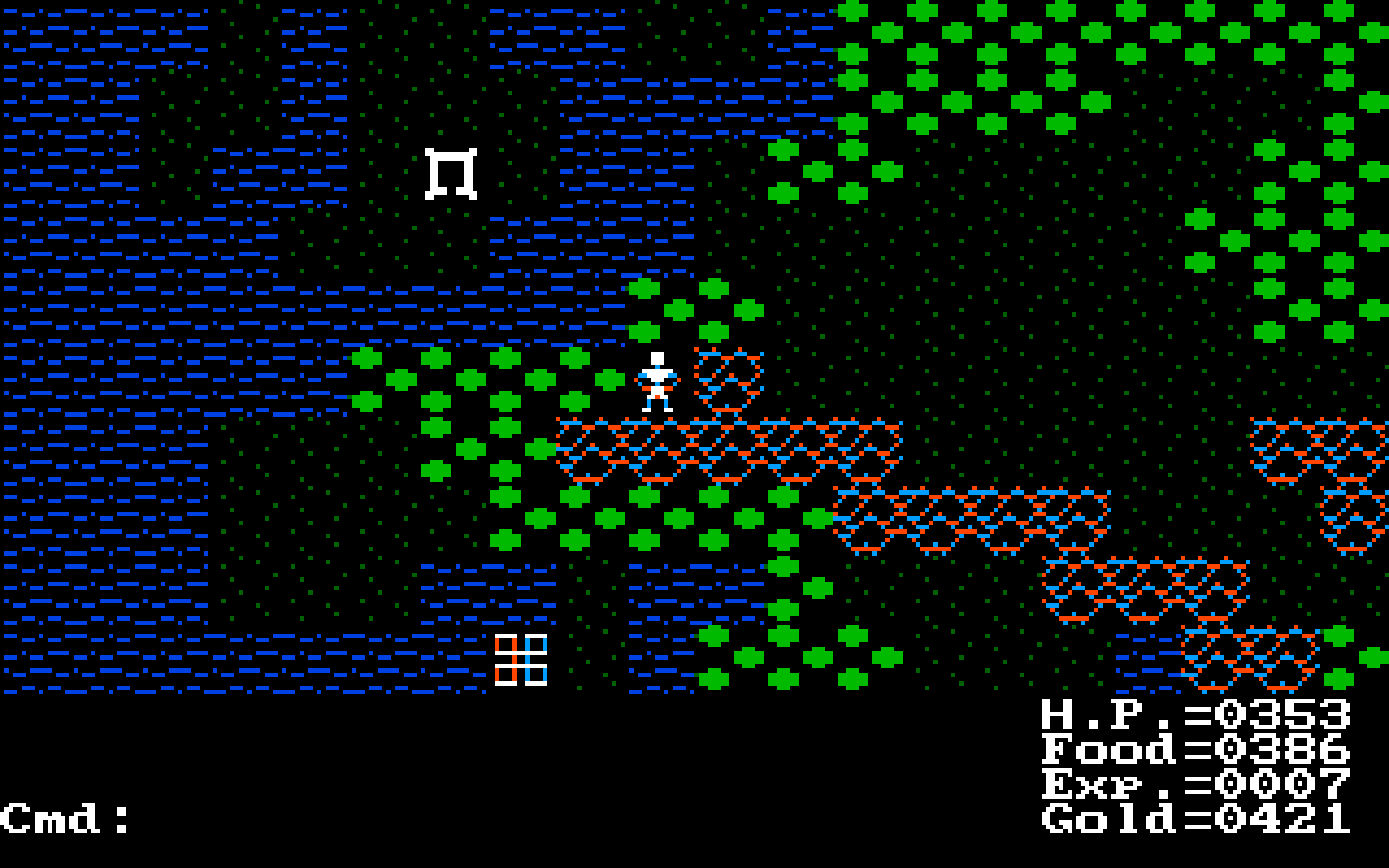 Ultima II : The Revenge of the Enchantress… 14 CGA Composite | RPG Jeuxvidéo