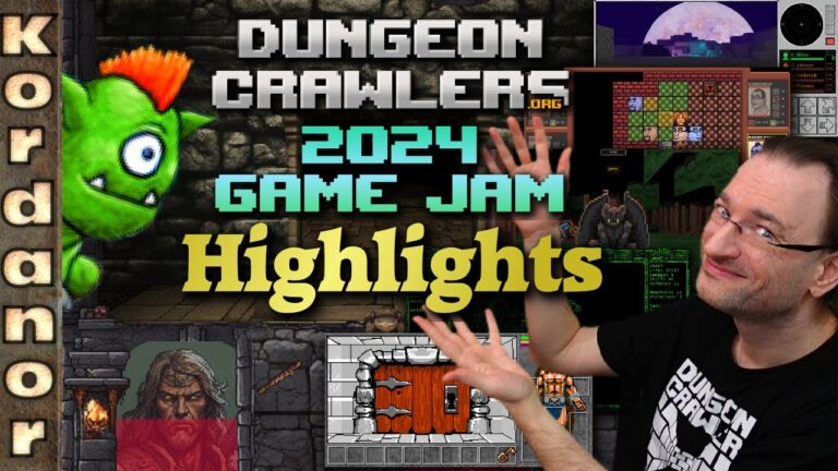 VIDEO – Kordanor&rsquo;s Gaming Lair : Dungeon crawler Highlights, Game Jam March 2024
