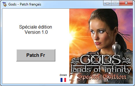 Gods - Lands of infinity Special Edition - Traduction française 1 patch Gods Lands of infinity