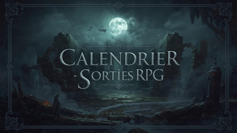 Calendrier des sorties