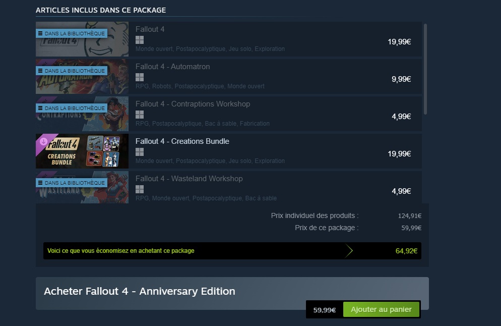 CARTON ROUGE - Fallout 4 : Anniversary Edition : Disponible aujourd'hui 1 Fallout 4 anniversary edition 001