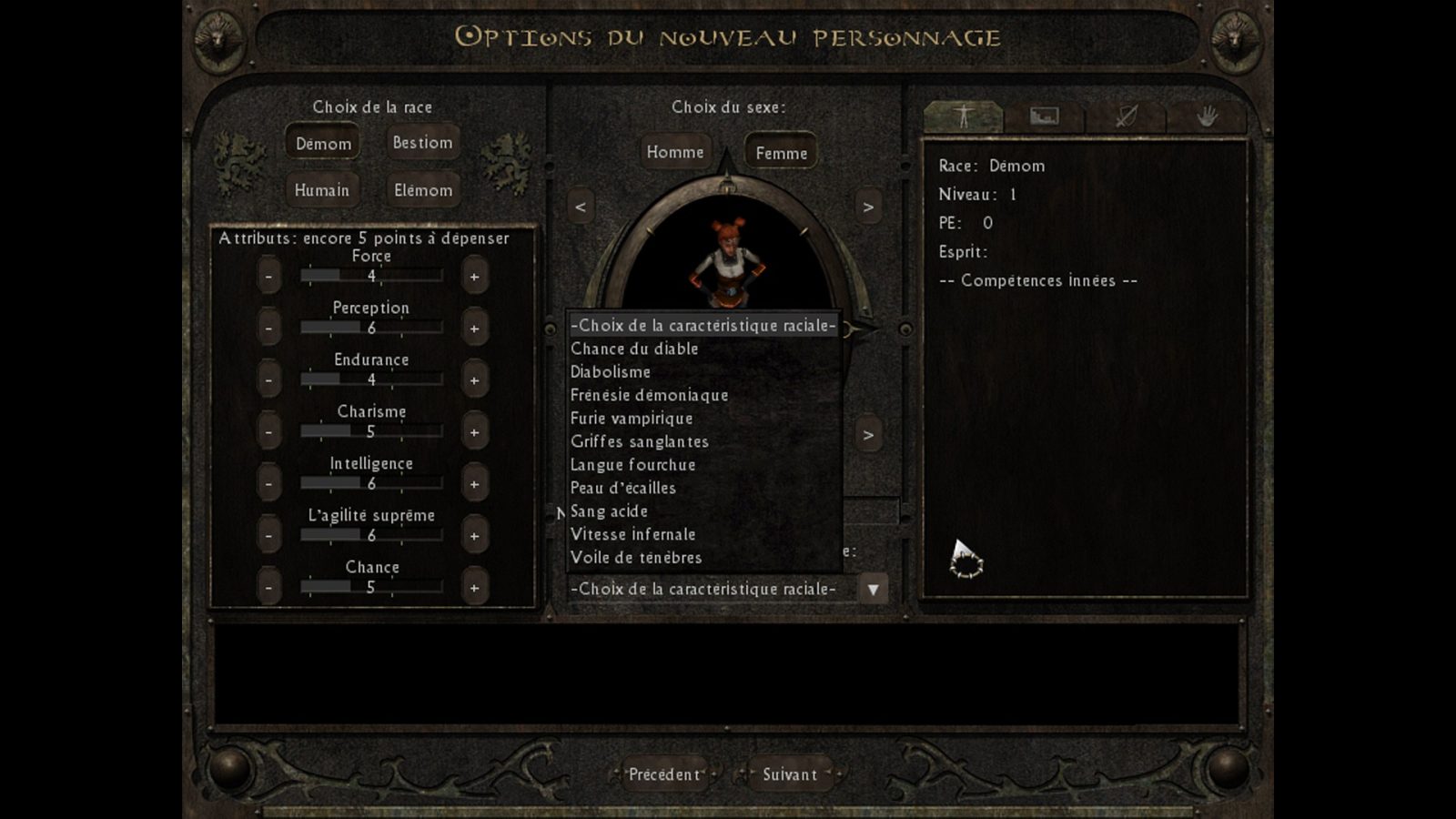 LIONHEART CREATION PERSONNAGE 1 | RPG Jeuxvidéo