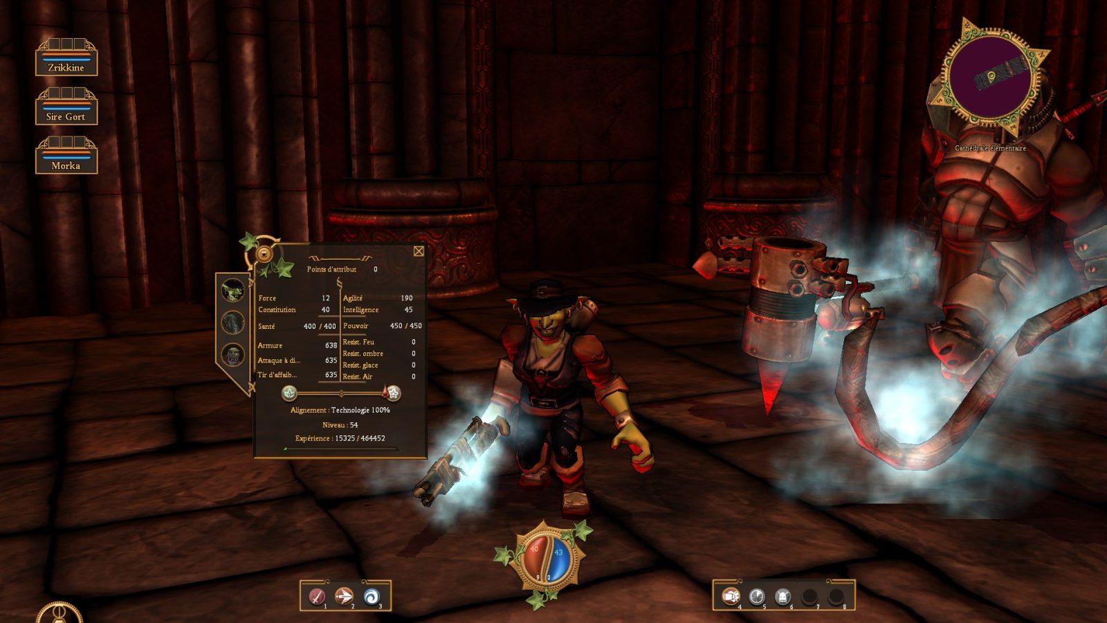 Silverfall 32 SILVERFALL ECRAN ATTRIBUTS | RPG Jeuxvidéo