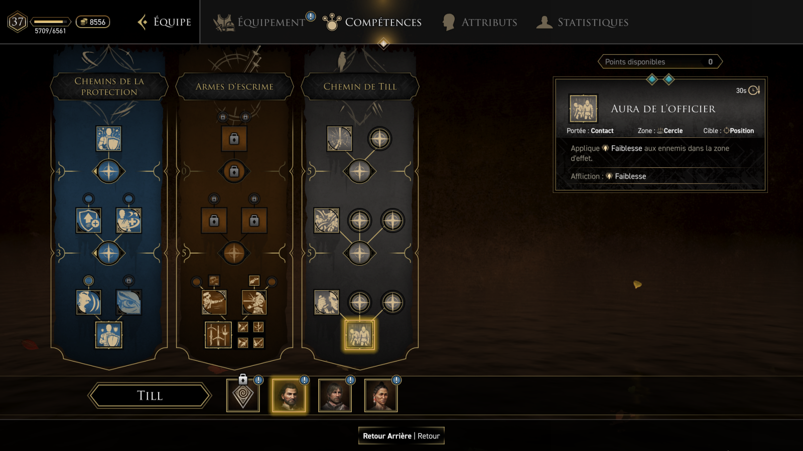 GreedFall - The Dying World 18 GreedFall The Dying World Ecran de Till | RPG Jeuxvidéo