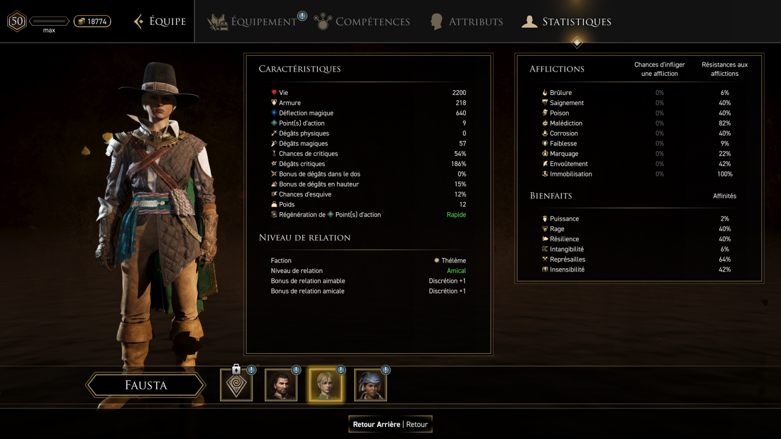 GreedFall - The Dying World 21 GreedFall The Dying World Statistiques | RPG Jeuxvidéo