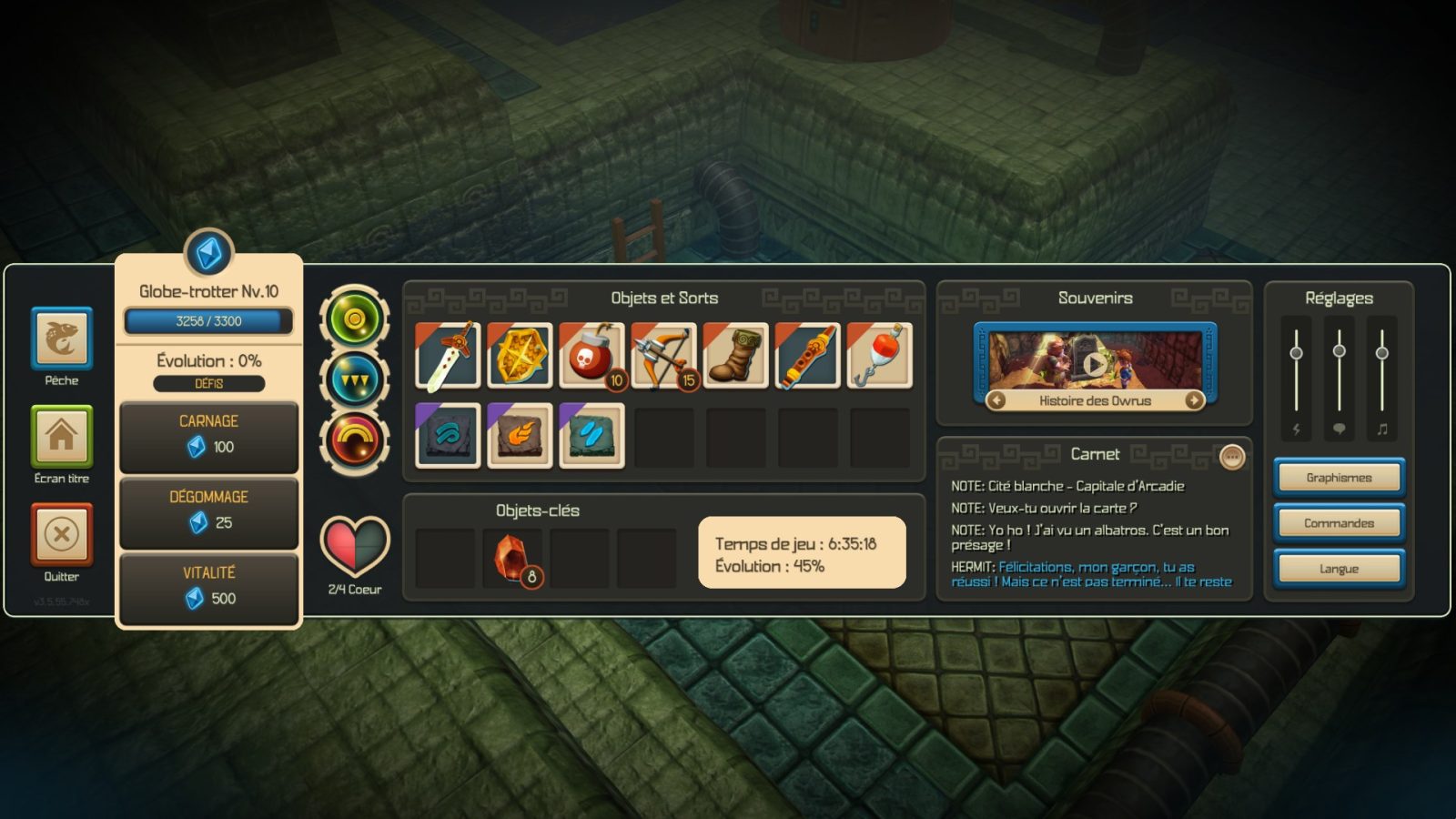 Oceanhorn - Monster of Uncharted Seas 19 Oceanhorn Monster of Uncharted Seas Feuille | RPG Jeuxvidéo