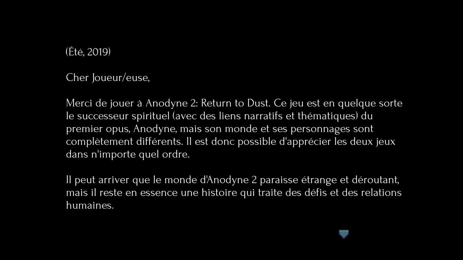 Anodyne 2 - Return to Dust 15 Anodyne 2 Lettre | RPG Jeuxvidéo