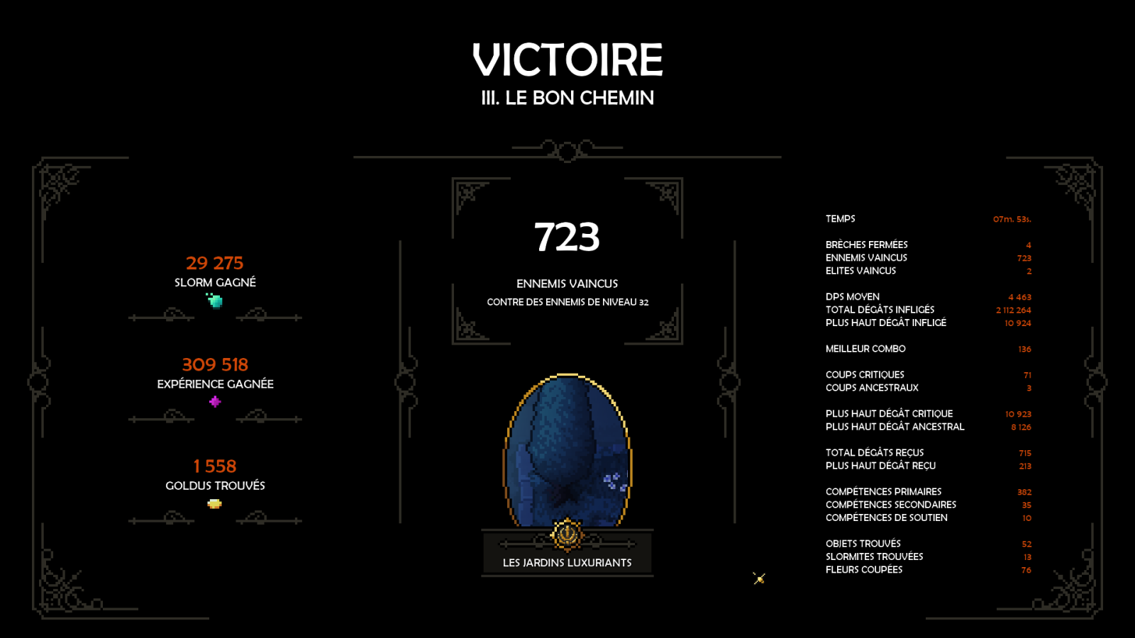 The Slormancer 28 The Slormancer Victoire | RPG Jeuxvidéo
